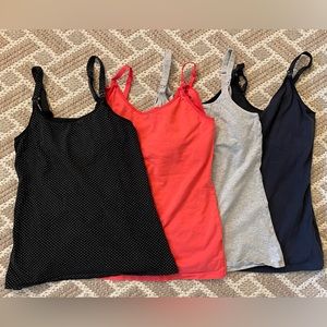 Set of 4 Nursing Camisoles, Small